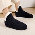 thumbnail image 2 of Unisex Fluffy Fuzzy Warm Slipper Socks for Men Women, Thick Fleece Lined Non-Slip Socks Indoor Floor, 2 of 6