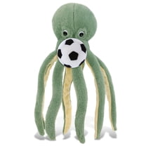 DolliBu Super Soft Green Octopus Stuffed Animal with Soccer Ball Plush - Huggable Octopus Playtime Toy, Cute Ocean Gift Doll, Super Soft Stuffed Doll Animal Toy for Kids, Adults - 15 Inches