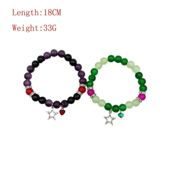 FcBaudy Beads Love Magnetic Magnetic Men And Female Pusher Bracelet Elastic Hand Bracelet Bracelet