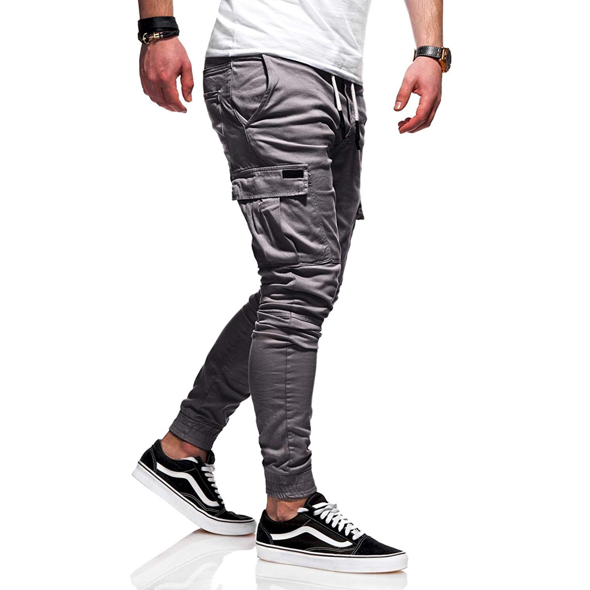 Men's Cargo Pants Slim Fit Casual Jogger Pant Trousers Sweatpants Workout  Sport Pants Athletic Running Track Pants Elastic Waist Comfort Stretch  Trousers | Walmart Canada