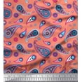 thumbnail image 1 of Soimoi Polyester Crepe Fabric Artistic Paisley Fabric Prints by Yard 42 Inch Wide, 1 of 3