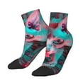 thumbnail image 3 of Salouo Psychedelic Hairless Cat Pattern Unisex Middle Tube Socks,Middle-Finger Knee High Socks Over The Calf Tube Stocking Crew Stockings for Women and Men Tube Socks, 3 of 8
