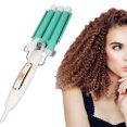 thumbnail image 1 of 3 Barrel Curling Iron Hair Waver, Adjustable Temperature Ceramic Hair  Curling Iron for All Types with 360 Rotating Power Cord Portable and Practical Wand Hair Curling Wands, 1 of 7