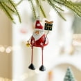 thumbnail image 2 of JeashCHAT Metal Santa Claus Christmas Ornaments, Cute Santa Claus Pendant Christmas Tree Hanging Decorations Iron Christmas Character Hanging Ornaments Xmas Gifts, 2 of 6