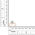 thumbnail image 6 of AFFY 2CT Moissanite Diamond Engagement Ring for Women in 14K Rose Gold over Silver-8.5, 6 of 8