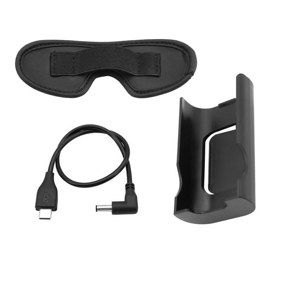 Charging Kit for DJI AVATA Goggles 2 Integrated Battery Clip, 30cm Cable, Dust Pad Convenient Use