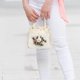 thumbnail image 3 of Lady Handbag Elegant Floral Drawstring Evening Bag Women Clutch Purse Small Bucket Handbag With Handle For Tea Parties Weddings, 3 of 4