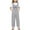 Grey, variant on Kids Jumpsuit for Girls Casual School Romper Letter Print Bib Pants with Pockets for Everyday Wear Girls Jumpsuits Size 9-10 Years