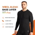 thumbnail image 4 of Avalanche Men's Crewneck Wool Blend Long Sleeve Base Layer Top, 4 of 4