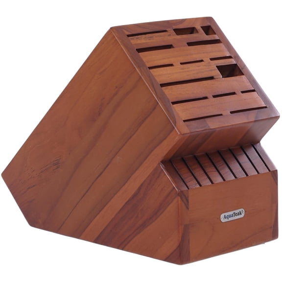 Manada Teak Knife Storage Block