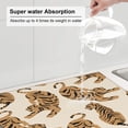 thumbnail image 5 of XMXT Microfiber Drying Mat for Kitchen Counter, Cute Tiger Background Absorbent Dish Drying Mats for Sink Dishes Rack Pad, 16 x 18 inches, 5 of 9