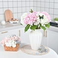 thumbnail image 5 of Real Touch Hydrangea Artificial Flowers with Long Stem & Leaves, Full Latex Faux Hydrangea Flowers for Home Decor Party Floral Arrangements Wedding Bouquets Centerpieces(Pink, 3Pcs), 5 of 5
