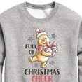 thumbnail image 3 of Disney Winnie The Pooh - Full of Christmas Cheer - Toddler & Youth Crewneck Fleece Sweatshirt, 3 of 5