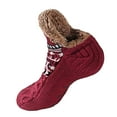 thumbnail image 4 of Pantuflas de casa, calcetines, pantuflas de cama informales, calcetines gruesos, antideslizantes, forro peludo Largo 26cm, 4 of 9