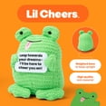 thumbnail image 5 of Lil Cheers Frog by Relatable, Uplifting Plush Toy with Positive Message, Cute Desk Decor, 5 of 9
