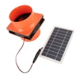 thumbnail image 1 of Solar Vent Fan, Solar Powered Exhaust Fan 5V with Baffle for Round Ducts, 1 of 7