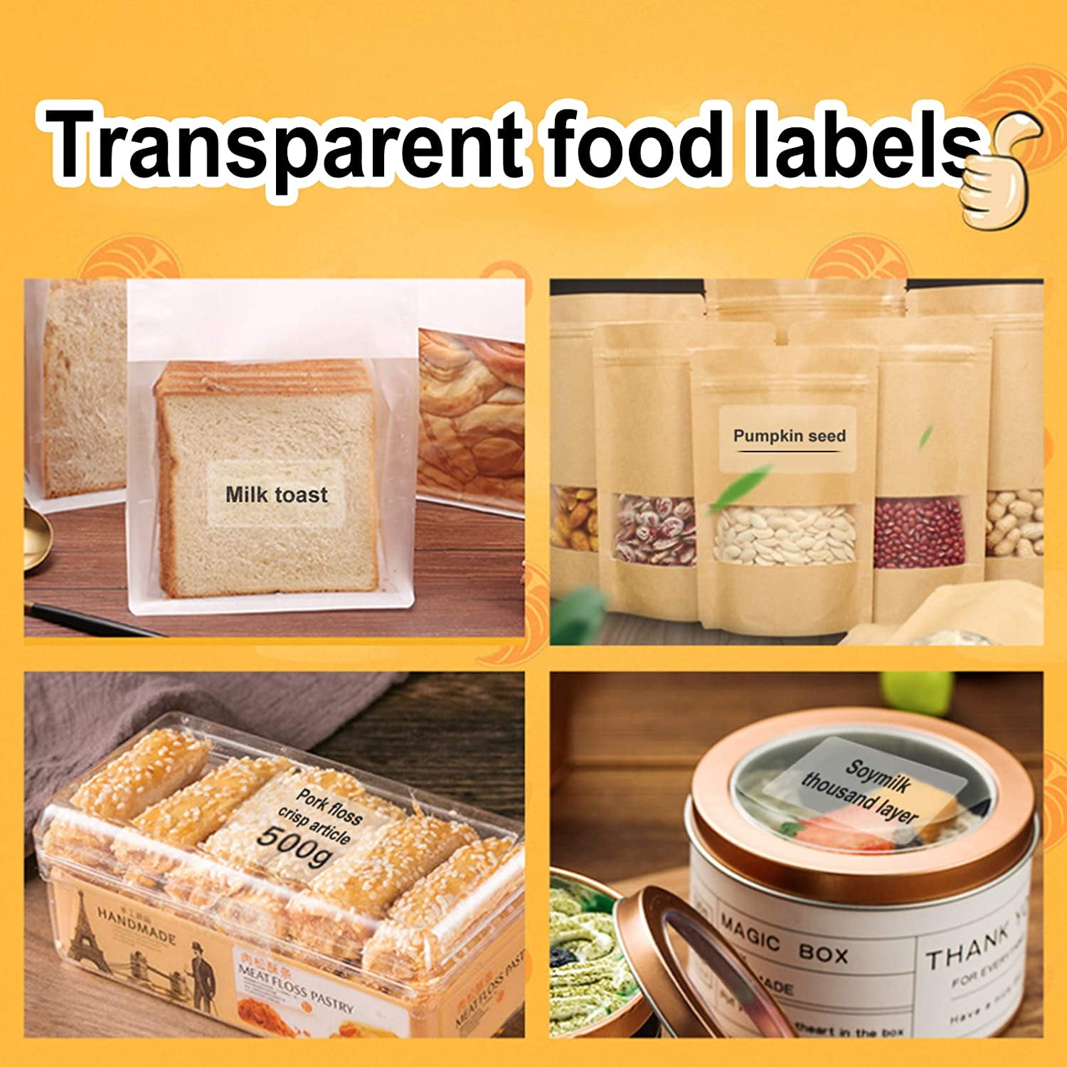 20 Sheets 16.5x11.8 Inch Transparent Self Adhesive Sticker Waterproof Clear PET Film Label Sticker for Laser Printer Office Home Supplies