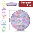 thumbnail image 5 of Round Meditation Cushion, 22" Dutch Velvet Floor Pillow with PP Cotton Filling for Yoga, Zen, Reading, and Floor Seating, Boho Print, 5 of 5