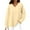 Beige, variant on Women's Oversized V-Neck Fleece Pullover Sweatshirt, Long Sleeve Soft Comfortable No Hood Casual Top with Relaxed Fit for 2025 Fall Season, Daily Wear and Layering Outfits Beige L