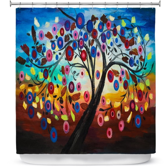 Shower Curtains 70" x 73" from DiaNoche Designs by Lam Fuk Tim - Color Tree XIII