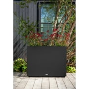 Veradek Block Series Span Medium 30 Plastic Planter - Black