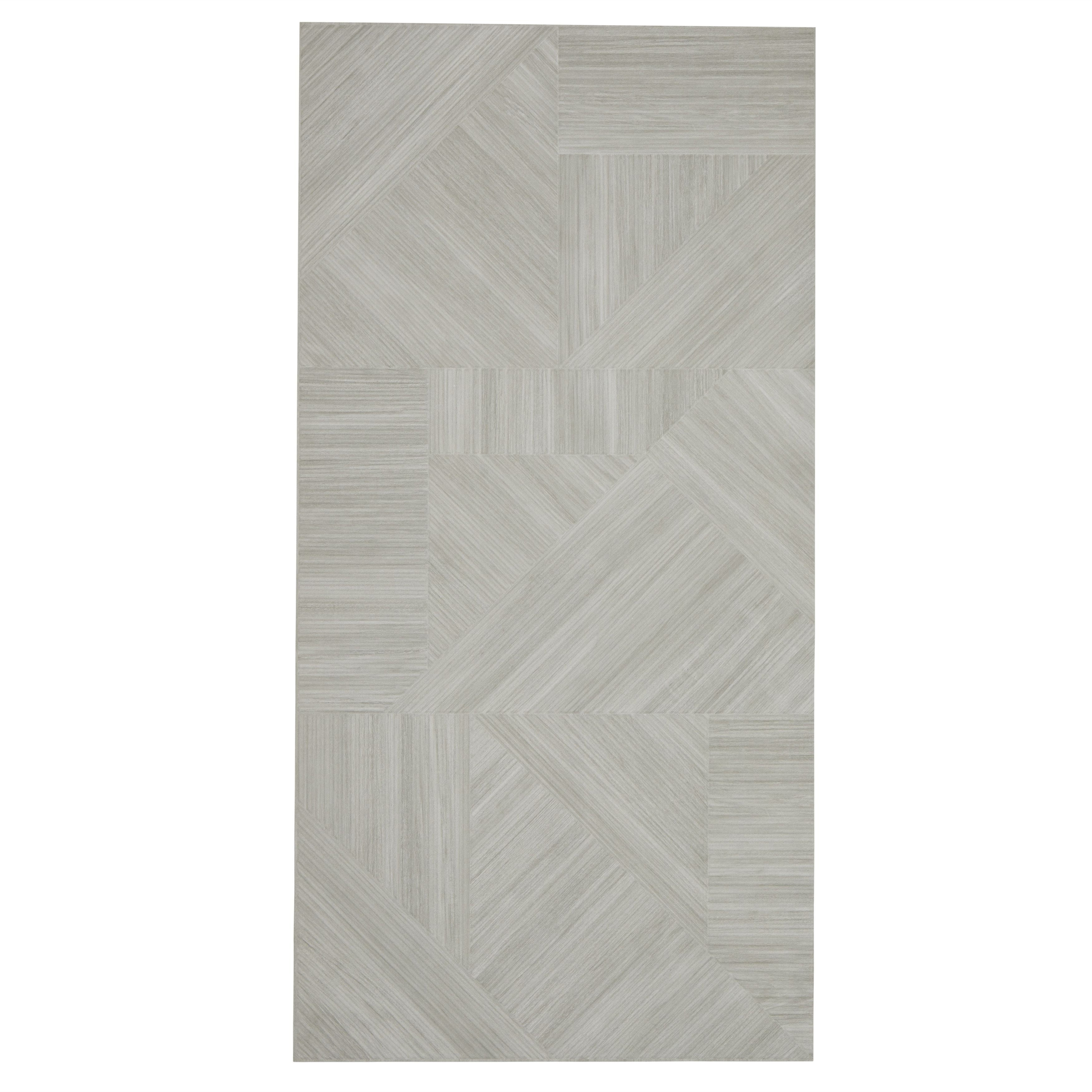 The Tile Project 24x48 Designer 3d Wood Look Porcelain Tile-Gray (15.5 ...