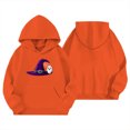 thumbnail image 3 of Weebloom Kids Halloween Hoodies For Boys Girls Cute Graphic Fleece Toddler Hoodie Pullover Tops With Pocket,Size 4-14 Y, 3 of 4