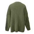 thumbnail image 4 of Lovskoo 2024 Cardigan Sweaters for Women Open Front Solid Color Cable Knit Loose Knitwear Oversized Winter Outerwear Tops Green, 4 of 5