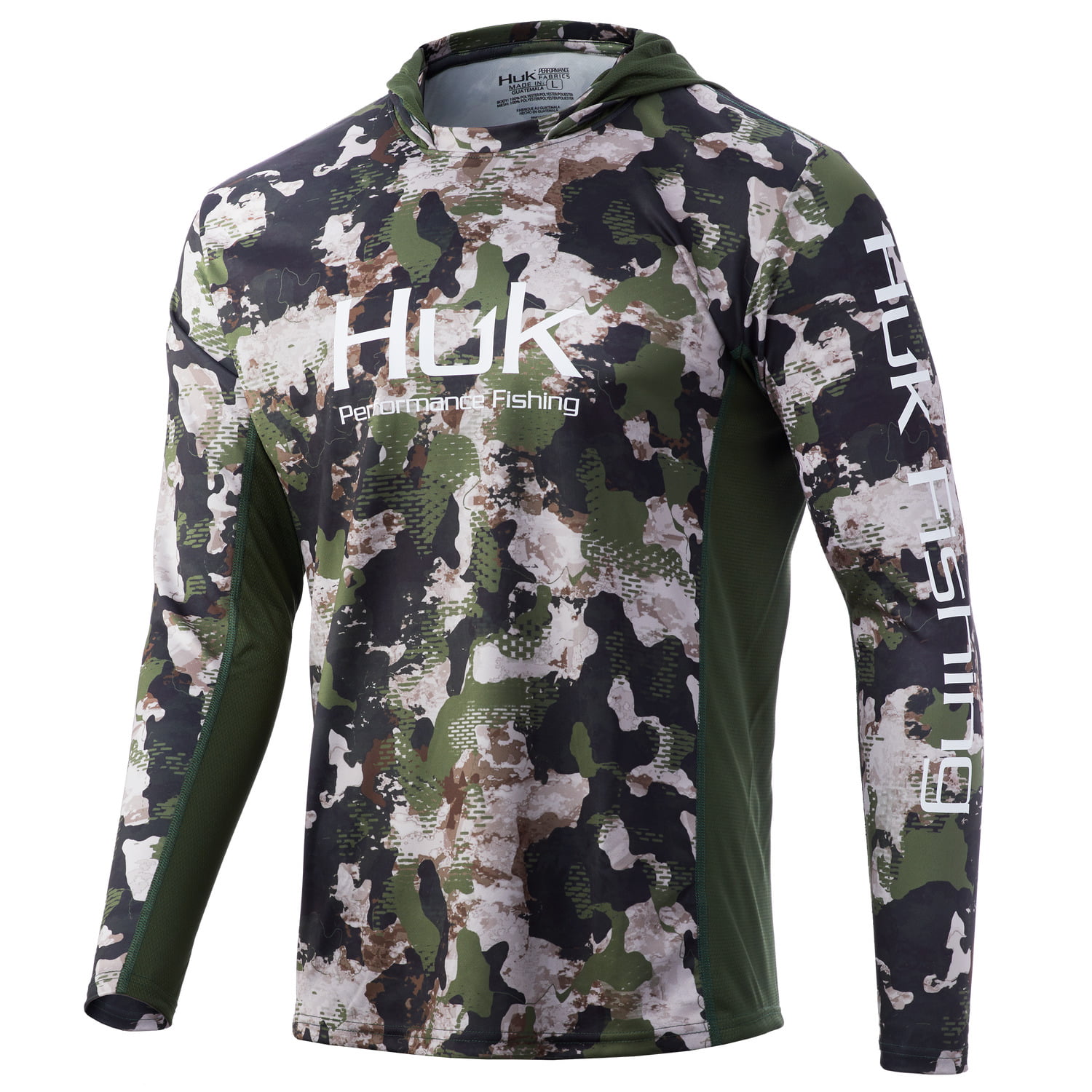 Huk Youth Icon X Refraction Hunt Club Camo X-Small Long Sleeve Hoodie Shirt  