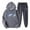 Grey, variant on Trapstar Hoodies for Women Sets Long Sleeve Graphic Sweatshirts Loose Trapstar Street Hip-hop Pullover Sweatshirts+Sweatpants Women Set of 2 Classic Sweatshirts(Gray, L)