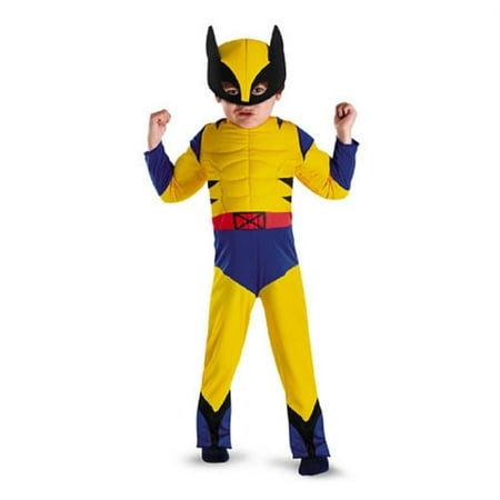 Marvel Comics Toddler &  Boys Wolverine Muscle Costume with Mask 2T