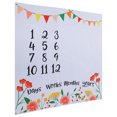 thumbnail image 2 of Personalized Baby Blanket, Practical Decorative Reliable Durable Baby Milestone Blanket For Outdoor For Gift For Home ANGGREK Otros, 2 of 8