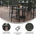 thumbnail image 3 of Flash Furniture Lark Commercial Grade Bar Height Stool, All-Weather Outdoor Bar Stool with Faux Wood Poly Resin Slats and Aluminum Frame, Gray Wash, 3 of 12