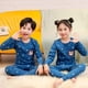 thumbnail image 3 of Pijamas para niños y niñas, ropa de dormir para niños de 6, 8, 10 y 12 años, 100% algodón, con dibujos de animales, pijamas de manga larga para Navidad, 3 of 4