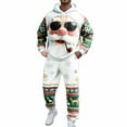 thumbnail image 2 of Mens Christmas Sweatsuits 2 Piece Sets Outfits Christmas Tracksuits Xmas Holiday Jogging Suits Hoodie and Sweatpants Set, 2 of 4