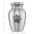 thumbnail image 4 of Reminded Pet Cremation Urns for Dog and Cat Ashes, Brass Memorial Paw Print Urn - Extra Small Keepsake Silver, 4 of 7
