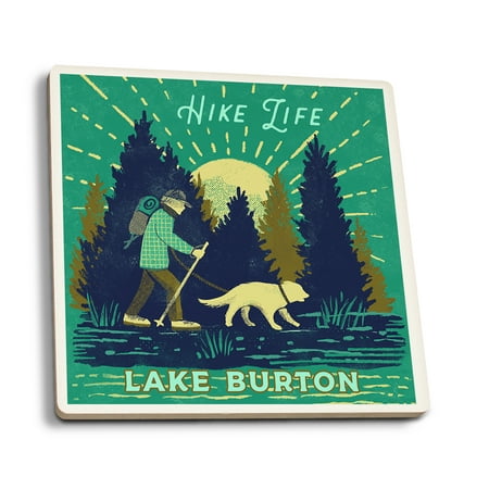 

Lake Burton Georgia Lake Life Series Hike Life (Absorbent Ceramic Coasters Set of 4 Matching Images Cork Back Kitchen Table Decor)
