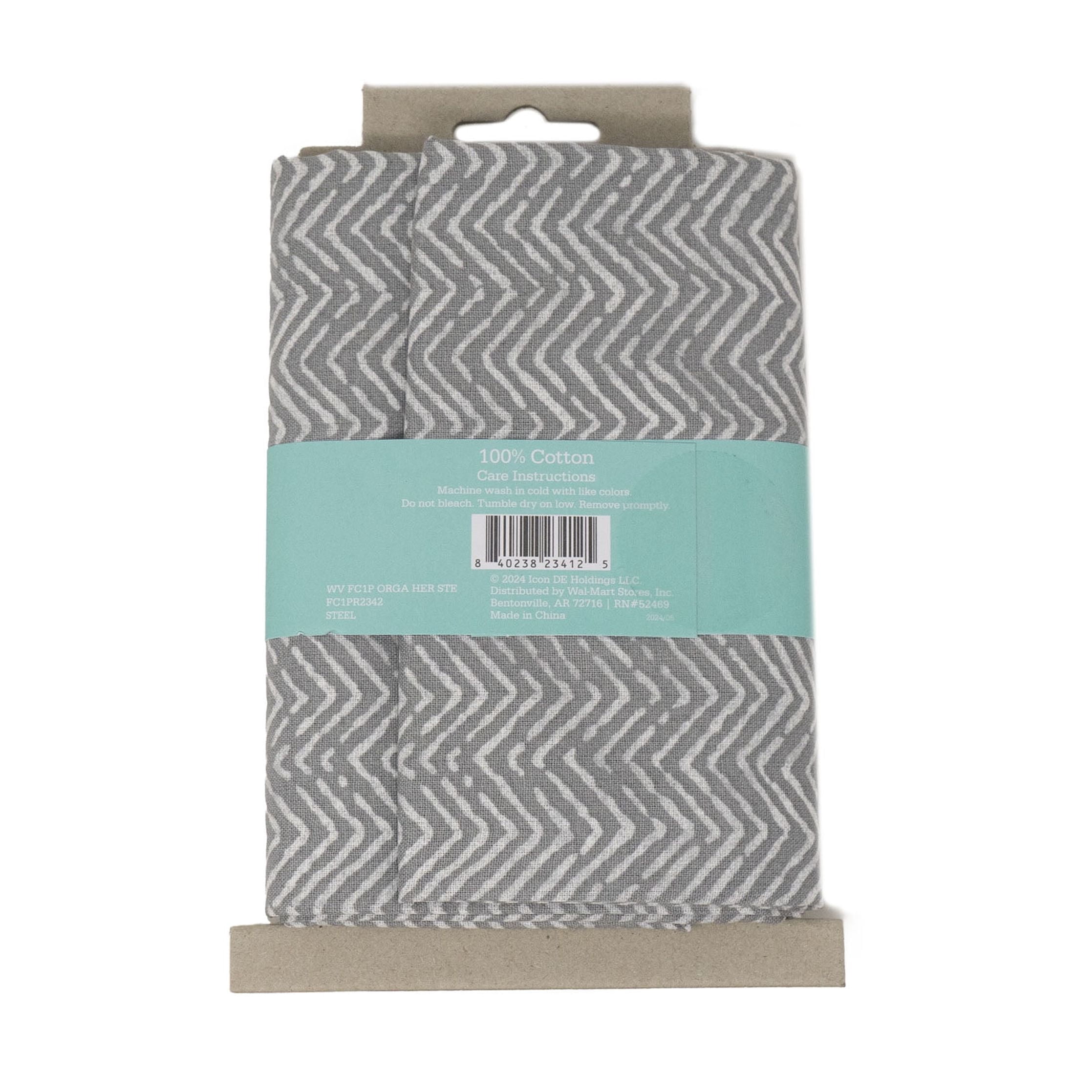 (2 pack) Waverly Inspirations 1 Yard Cut 100% Cotton Prints Fabric, Herringbone, 44" Wide for Quilting & Sewing