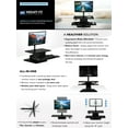 thumbnail image 6 of Mount-It! Sit Stand Workstation Standing Desk Converter With Monitor Mount Combo, Ergonomic Height Adjustable Tabletop Desk(MI-7913), 6 of 9