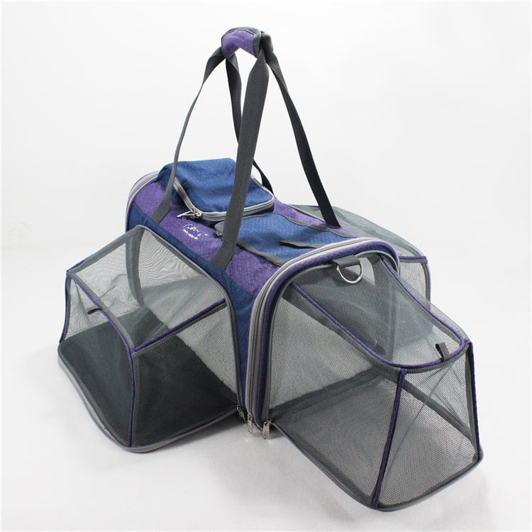 Cat Dog Pet Carrier Airline Approved Soft Sided Foldable Travel Portable Expandable Duffle