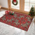 thumbnail image 4 of 2x3 Entryway Rug Bathroom Rugs for Front Door Bedroom Kitchen, Washable Vintage Print Carpet, Floor Mat with Non Slip Backing, 4 of 8