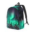 thumbnail image 1 of Disketp Northern Lights 2 Mochila de Lona Estampada, Mochila Escolar de Viaje Ligera para Estudiantes y Portátil-Medium, 1 of 5