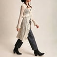 thumbnail image 5 of Lnmiateer Women Sheer Lace Maxi Duster Cardigan Ruffled Long Sleeve Deep V Neck Flowy Mesh Kimono Cover Up For Party Layering Outfits, 5 of 8