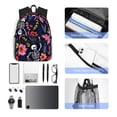 thumbnail image 6 of Gaeub Dancing Skeletons Floral Garden School Backpack Waterproof Bookbag for Men Women College High School Bags, 6 of 8