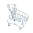 thumbnail image 4 of Carrito de compras de juguete, carrito de supermercado pequeño para niños de 3 años en adelante, juguetes de almacenamiento. Azul, 4 of 9