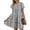 Floral 1, variant on Floral Printed Womens Ruffles Boho Babydoll Loose Swing Casual Short Mini T-Shirt Dress