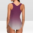 thumbnail image 6 of Itsame Womens One-Piece Swimsuit, Plus Size Gradient Athletic Training Surfing Suit Hot Pink S-XXXL, 6 of 6