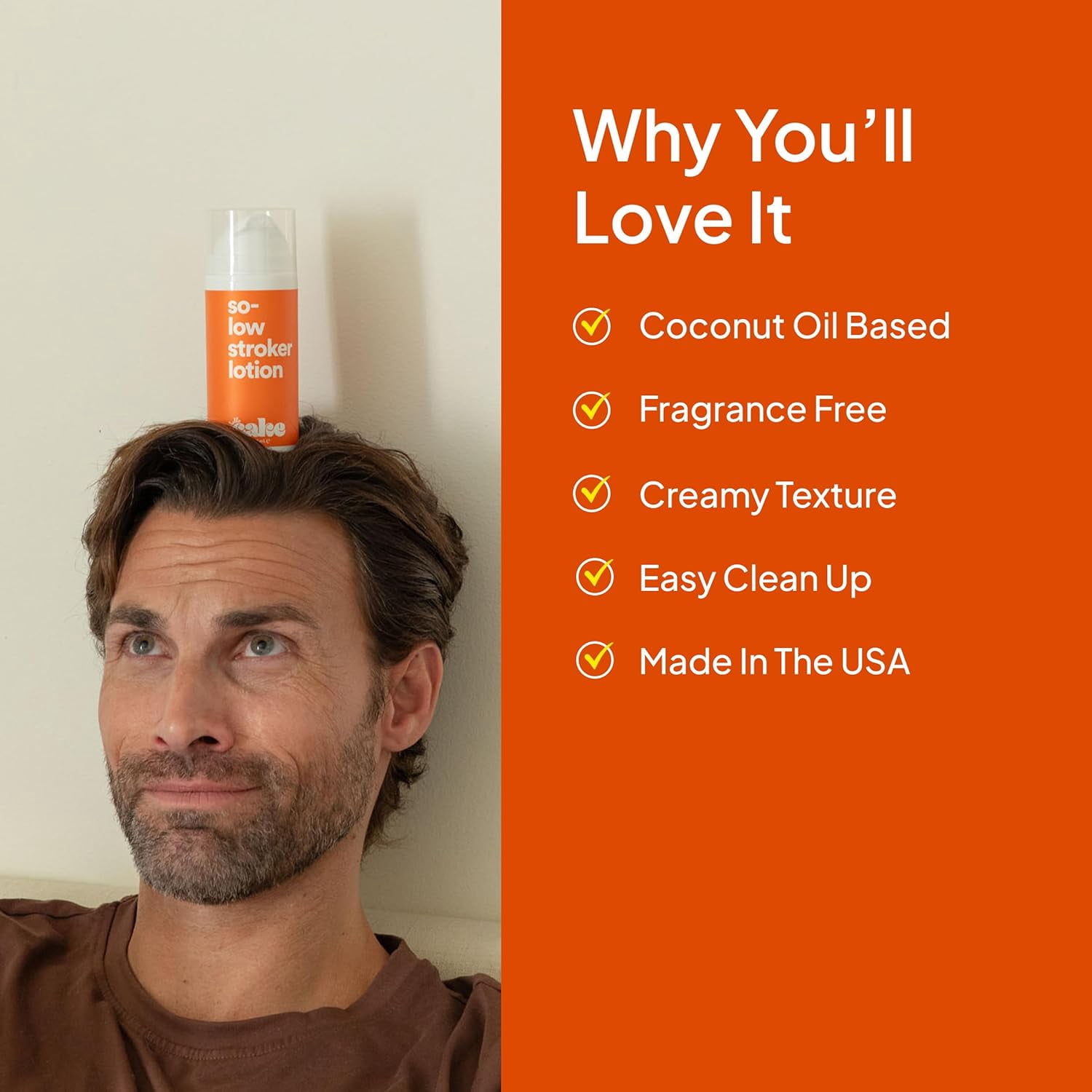 Hello Cake So-Low Stroker Lotion for Men, Coconut-Oil Based Moisturizing Self-Play Cream, 1.7 fl oz​