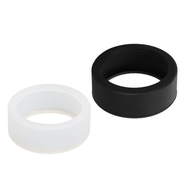 2Pcs Silicone Cover, Thin Lightweight Skin Friendly Smart Protector Silicone Elastic Case Black and White