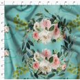 thumbnail image 4 of Soimoi Poly Georgette Fabric Leaves & Ranunculus Floral Printed Craft Fabric by the Yard 52 Inch Wide, 4 of 5